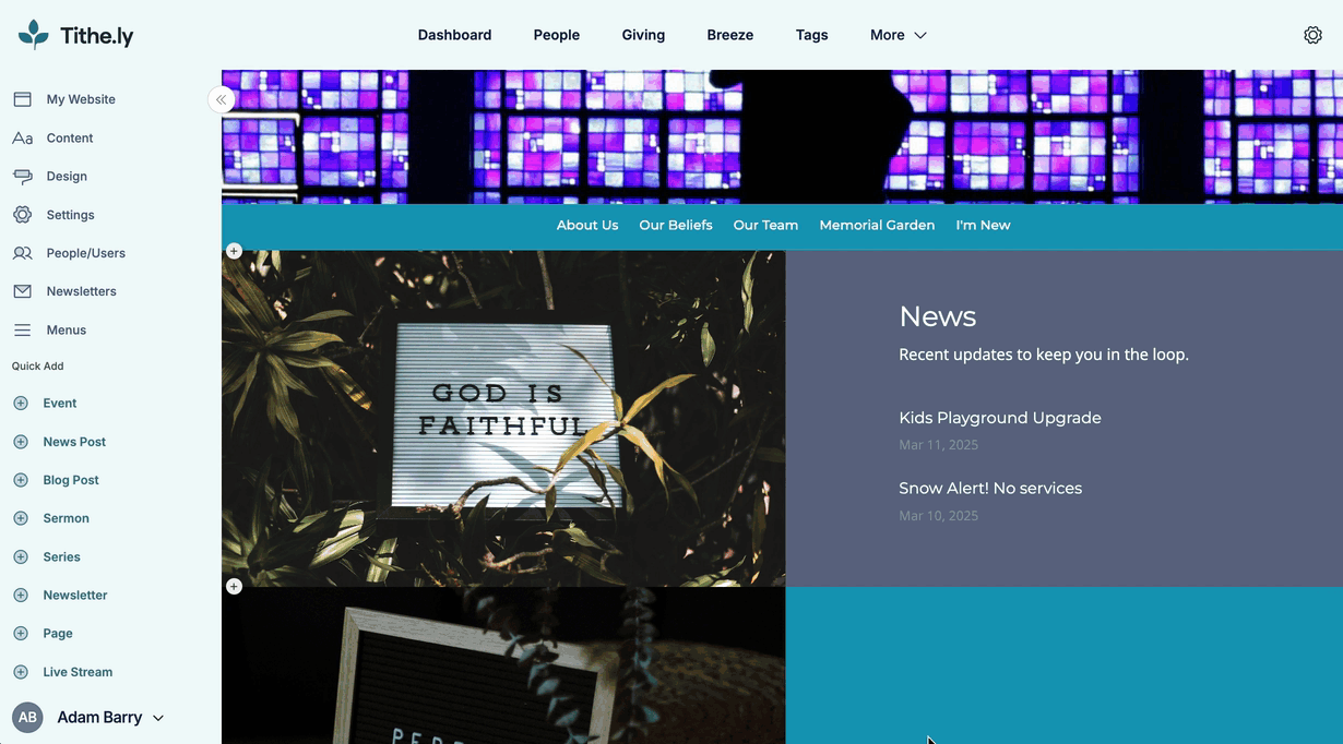 Sites Reorder Blocks.gif